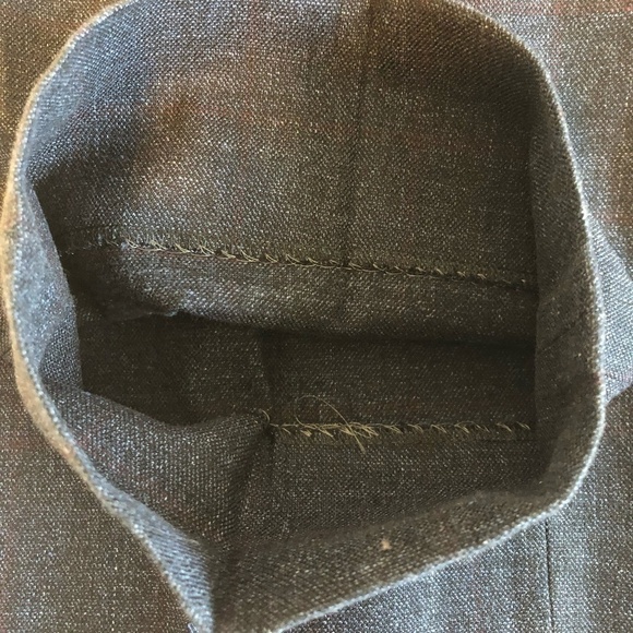 NORDSTROM SIGNATURE Pants Men's Size 36 Waist Blue Subtle Stripes Made In Italy - Picture 11 of 14